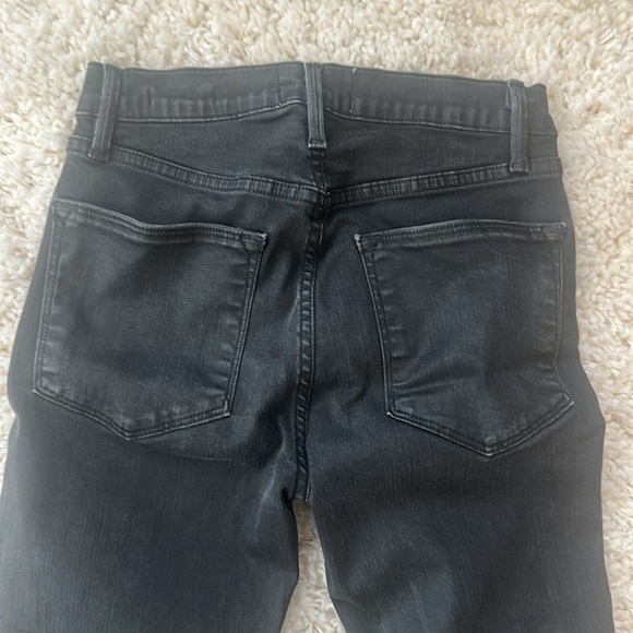 FRAME LE high skinny charcoal coated jeans 25 - Picture 6 of 8